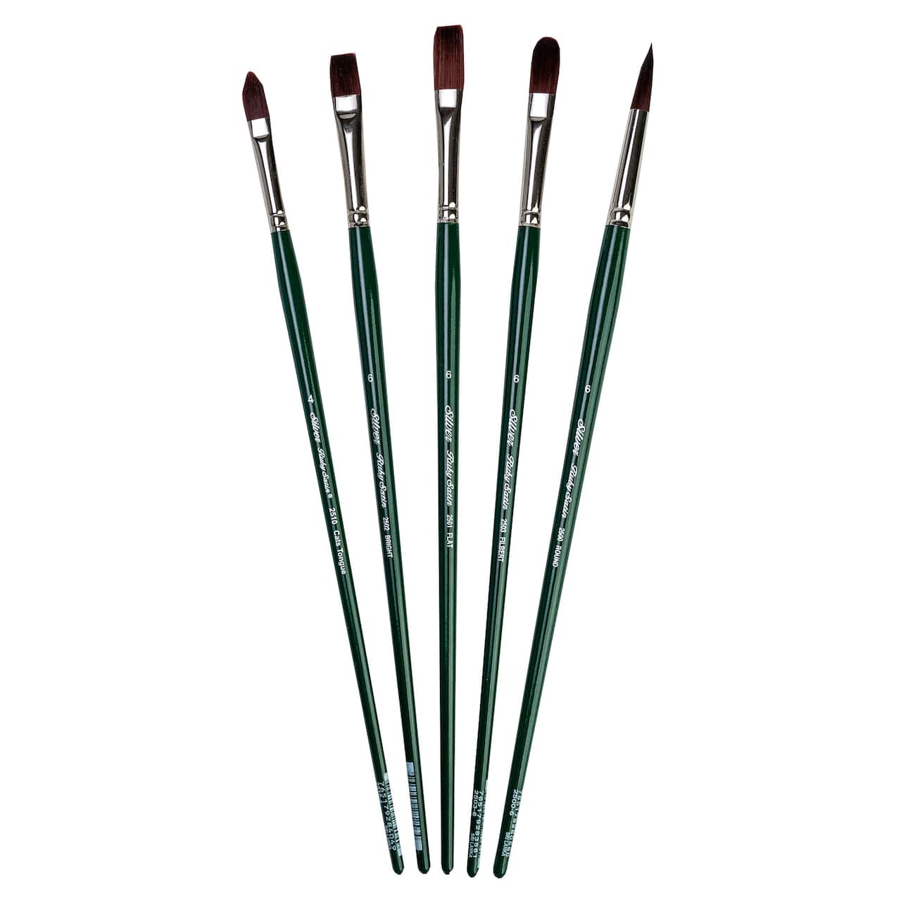 Silver Brush Limited Ruby Satin® 5 Piece Brush Set